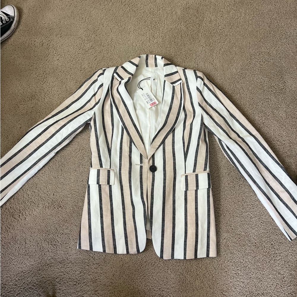 Women’s striped blazer size small brand new